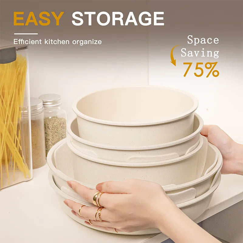 21 Piece Pots and Pans Set Non-Stick Astercook Ceramic Cookware