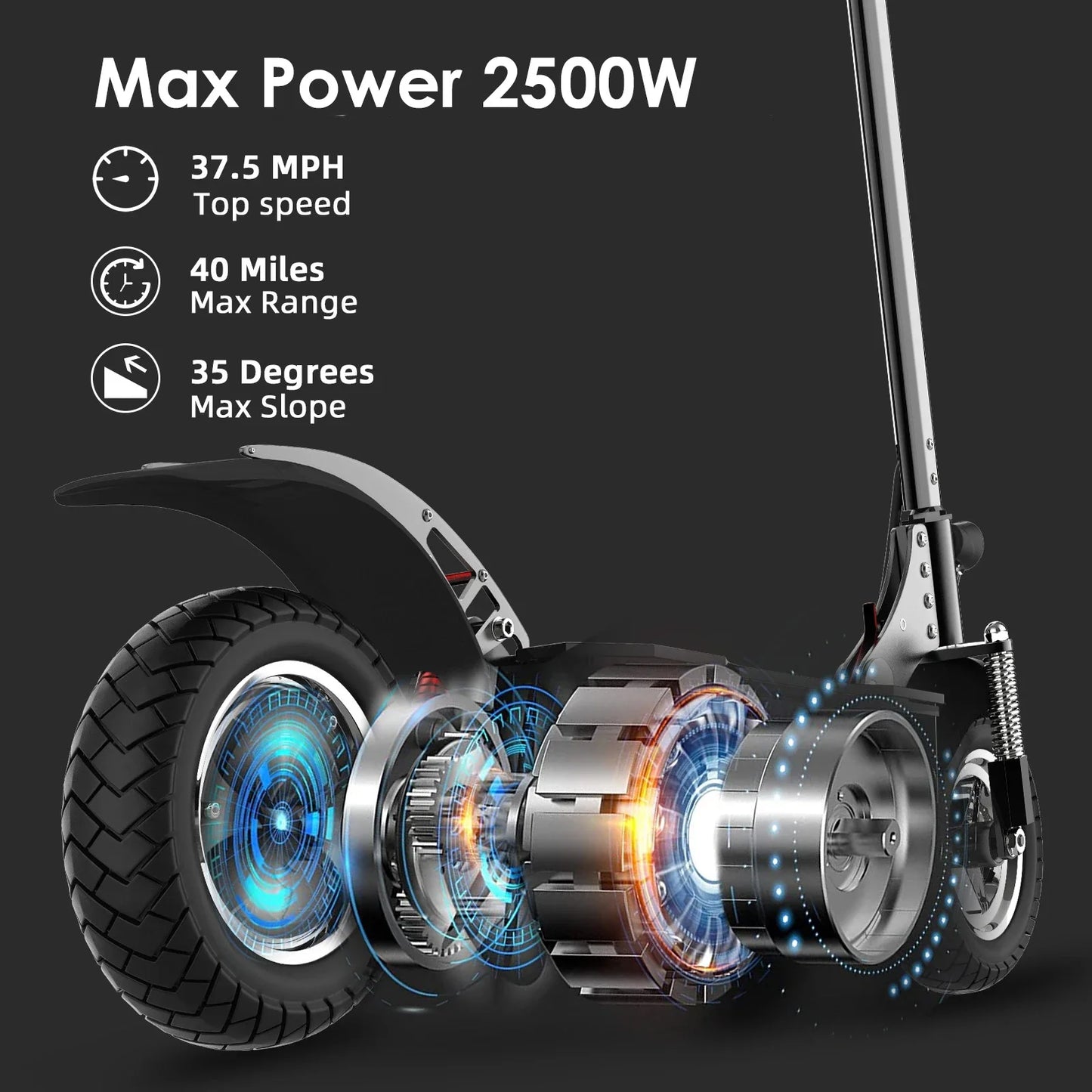 2500W Powerful Adults Electric Scooter