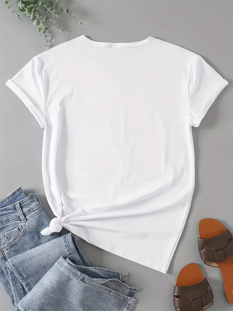 Plus Size Juneteenth T-Shirt for Women, Short Sleeve Crew Neck