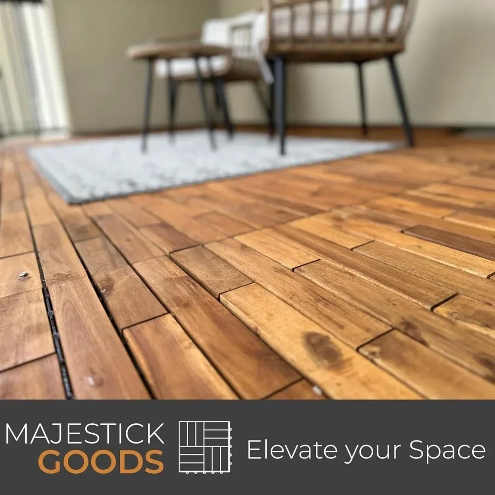 Interlocking Deck Tiles Wood Flooring - Outdoor Flooring