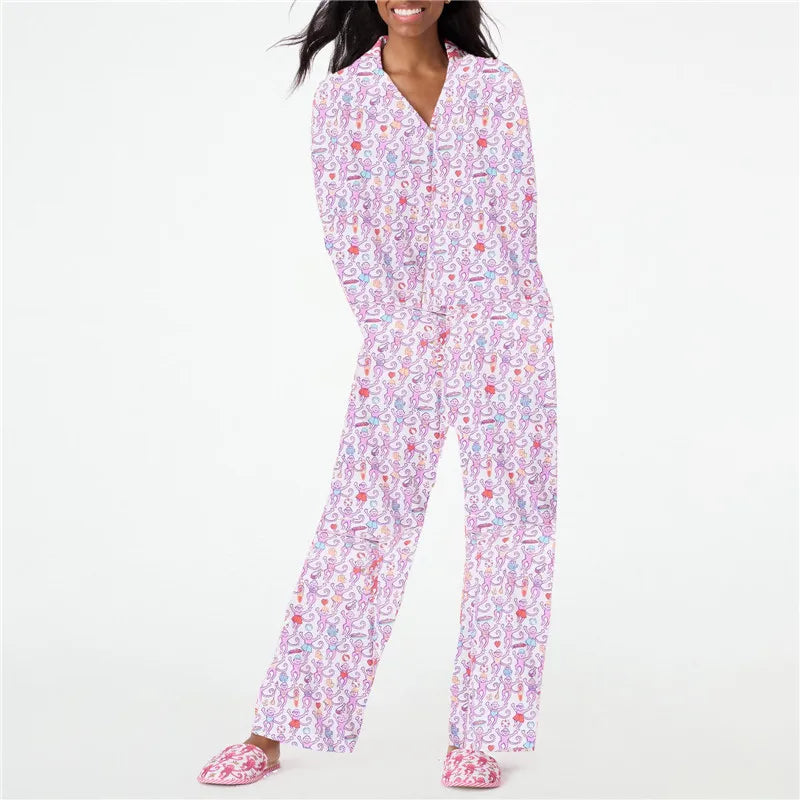 Pajamas Pant Sets For Women Long Sleeve Loungewear