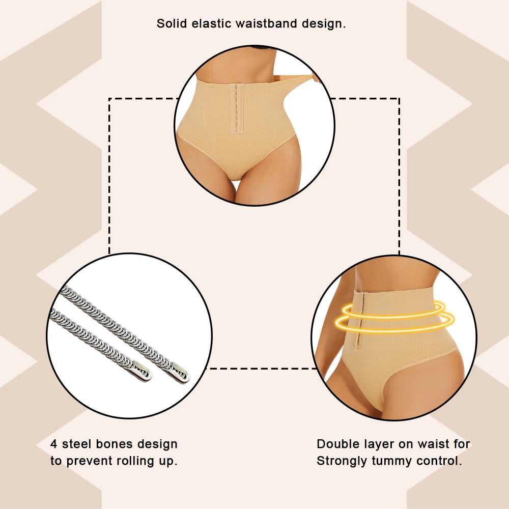 Women Shapewear Thong Panties Tummy Control