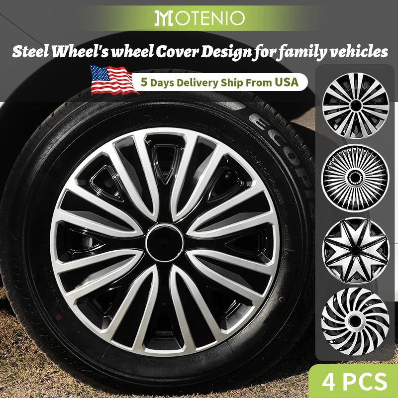14 15 16 Inch Hub Cover for Iron Rim Set of 4