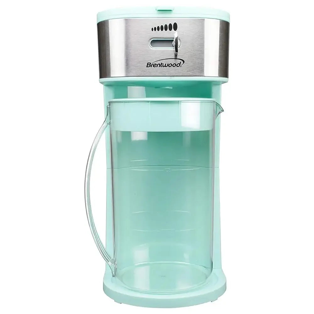 Iced Coffee Tea Maker 8 Servings Blue Filter Basket Auto Shutoff ETL Certified