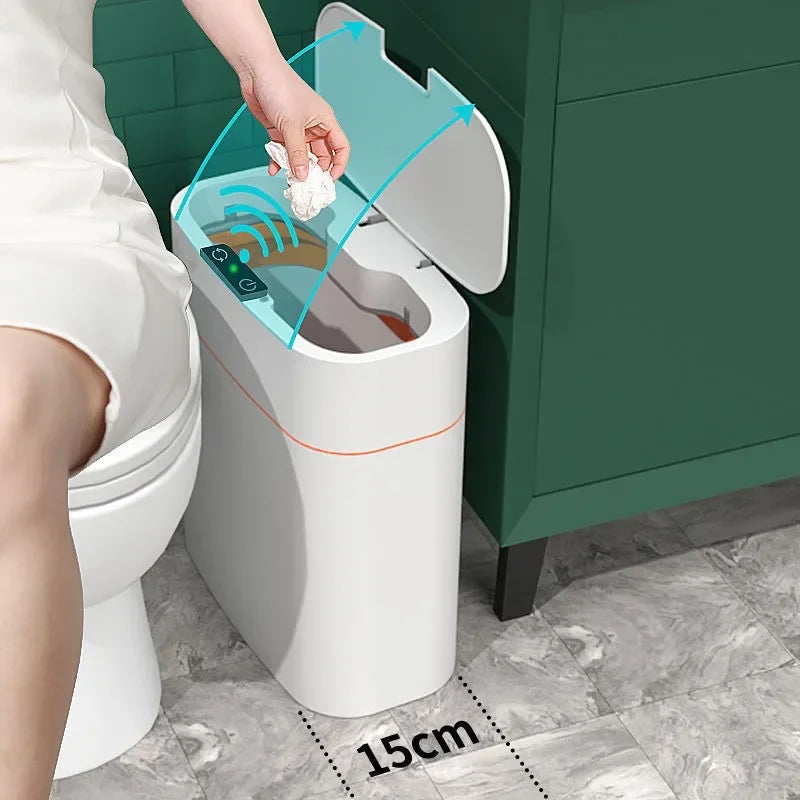 Smart trash can large capacity, water proof automatic induction electricity