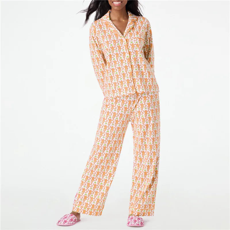 Pajamas Pant Sets For Women Long Sleeve Loungewear