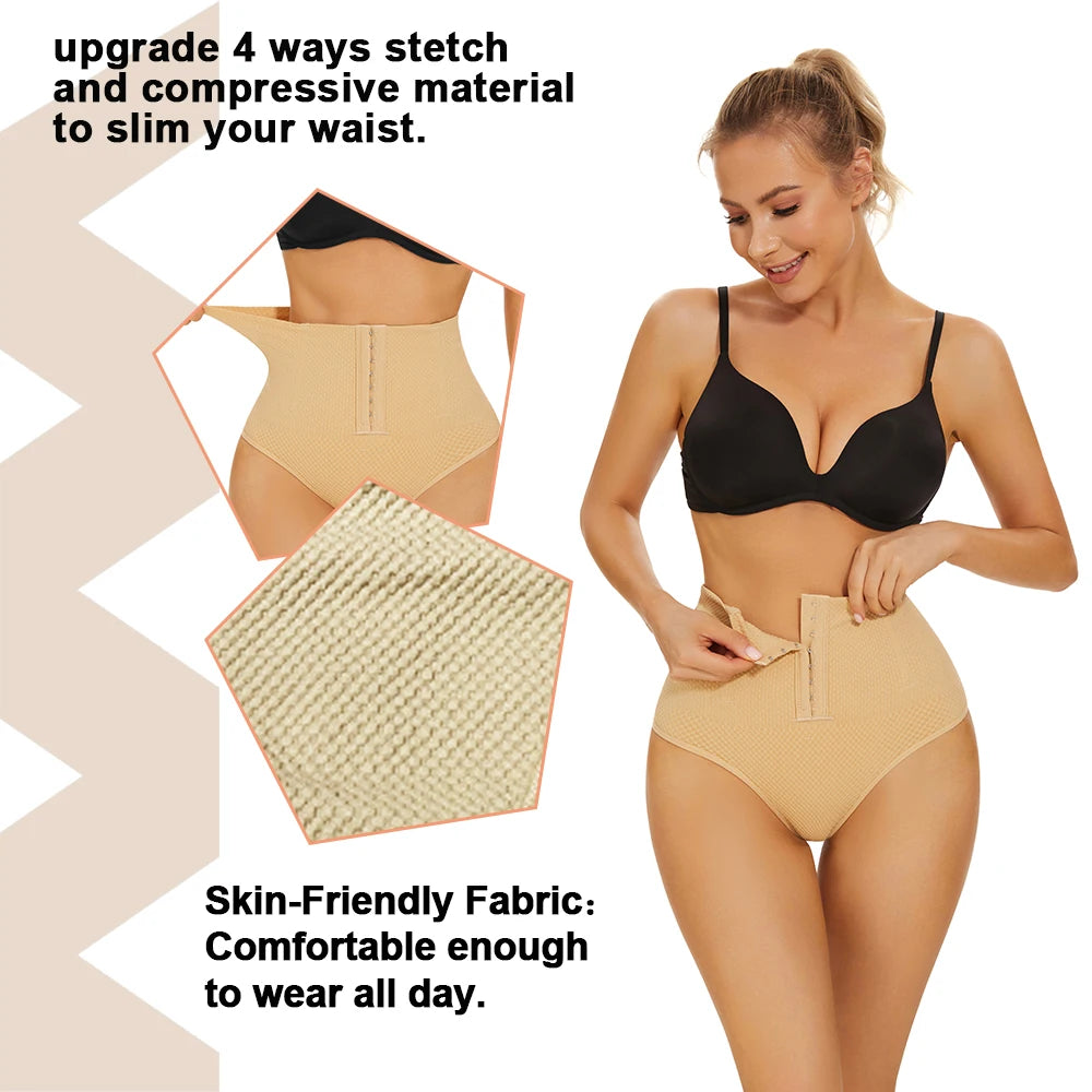 Women Shapewear Thong Panties Tummy Control