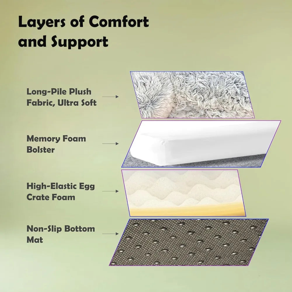 Foldable Human and Dog Bed, Orthopedic Memory Foam