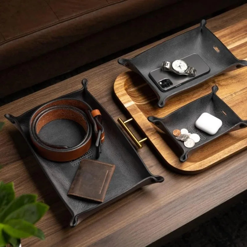 Leather Valet Tray for Men