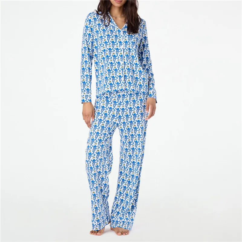 Pajamas Pant Sets For Women Long Sleeve Loungewear