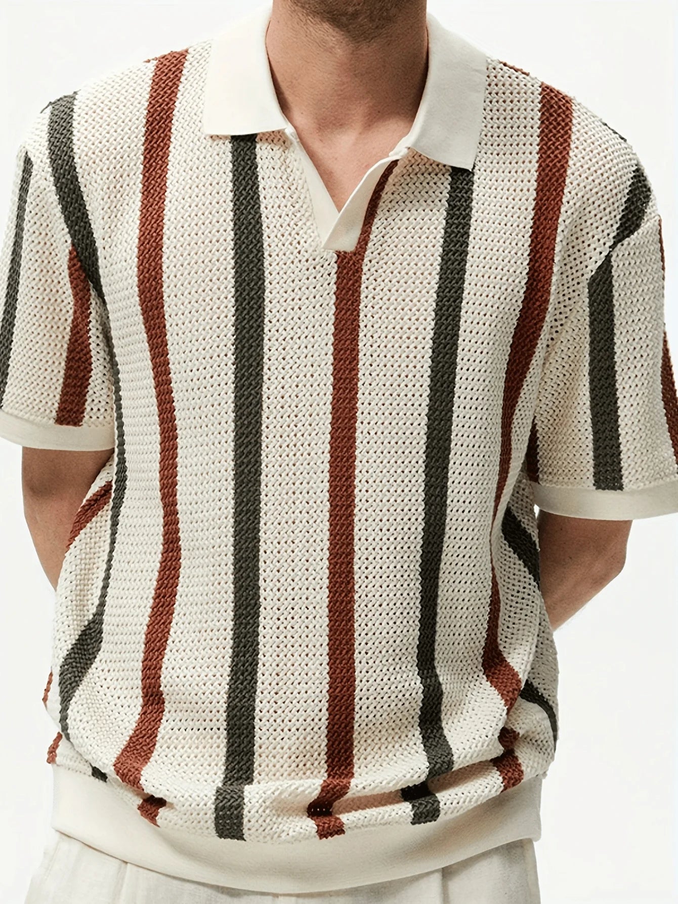 Men's Casual Polo Shirt - Classic Fit Short Sleeve Design