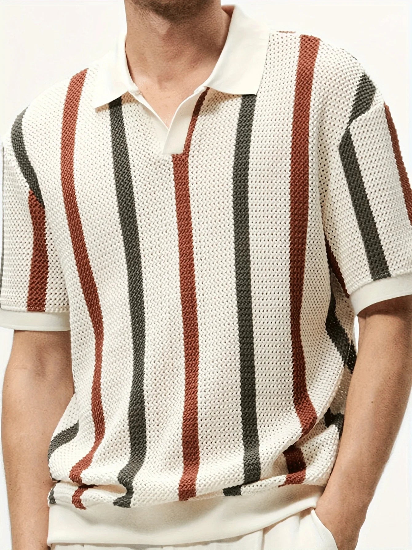 Men's Casual Polo Shirt - Classic Fit Short Sleeve Design