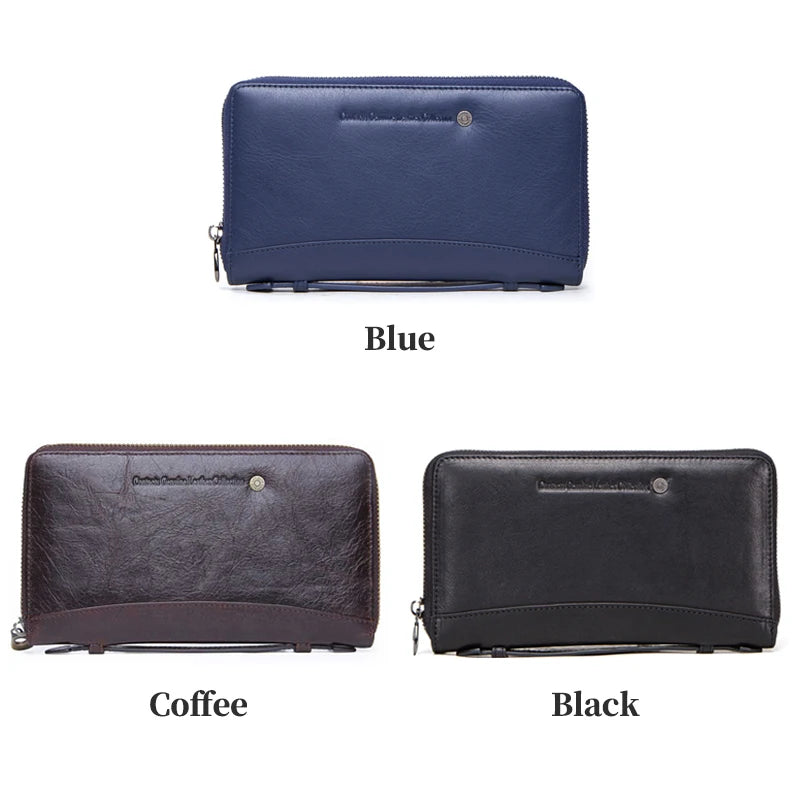 Custom Name Wallets Genuine Cowhide Leather Men Fashion