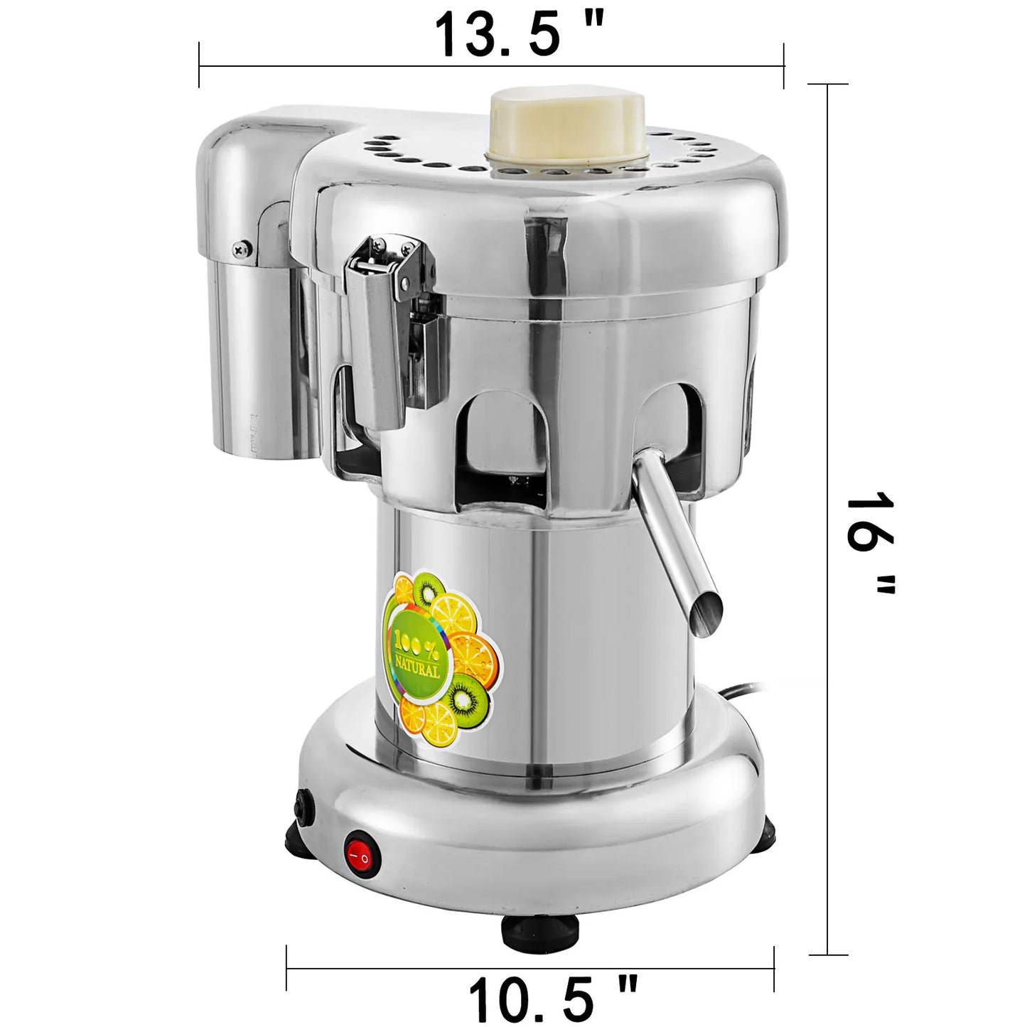 VEVOR 370W Electric Juice Extractor Stainless Steel Commercial Fresh Juice Press Home Mini Juicer Squeezer Machine