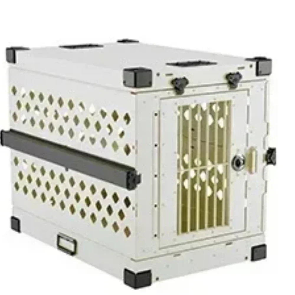 Heavy Duty Collapsible Aluminium Alloy Dog Crate Car Travel