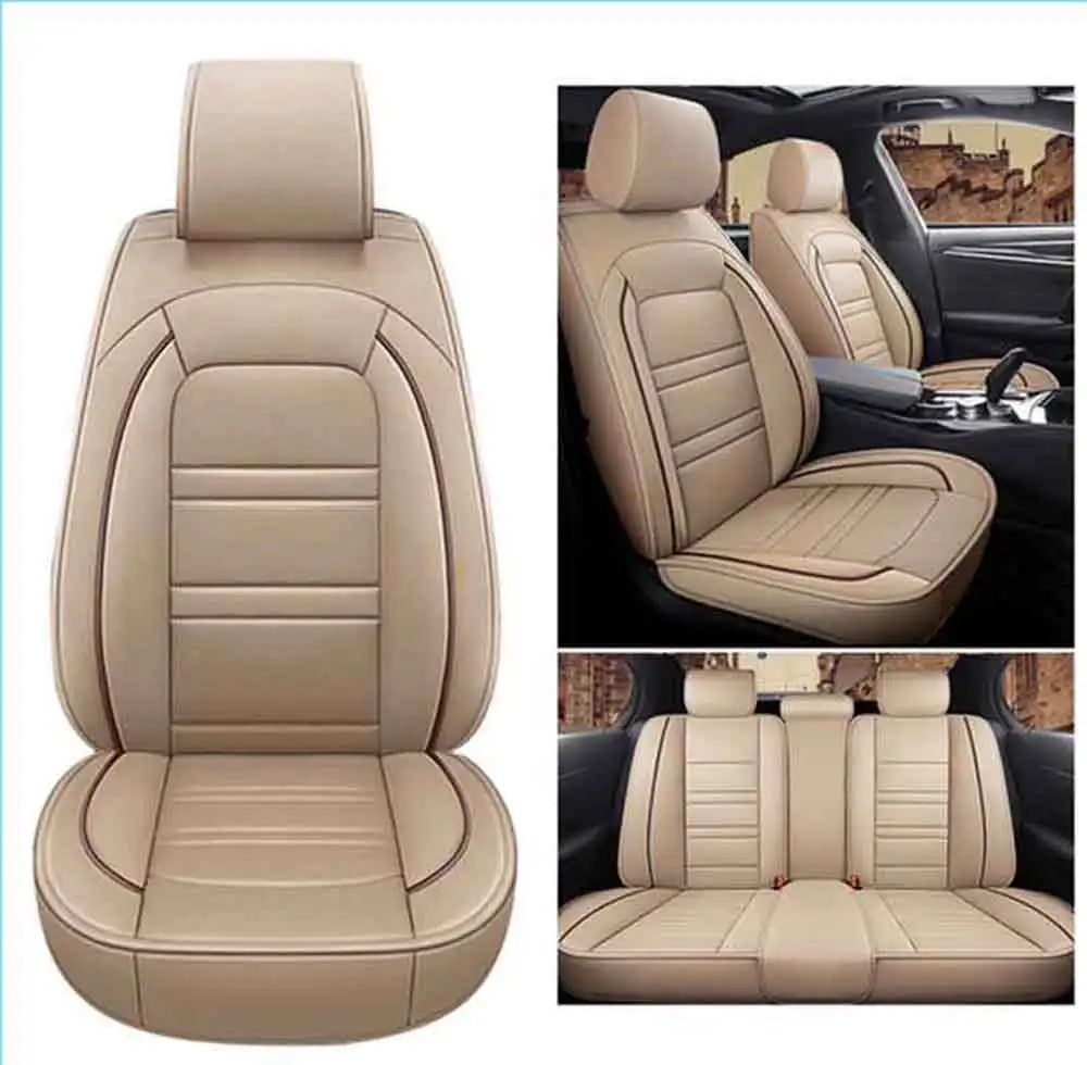 Universal 5-Seat PU Leather Car Seat Covers