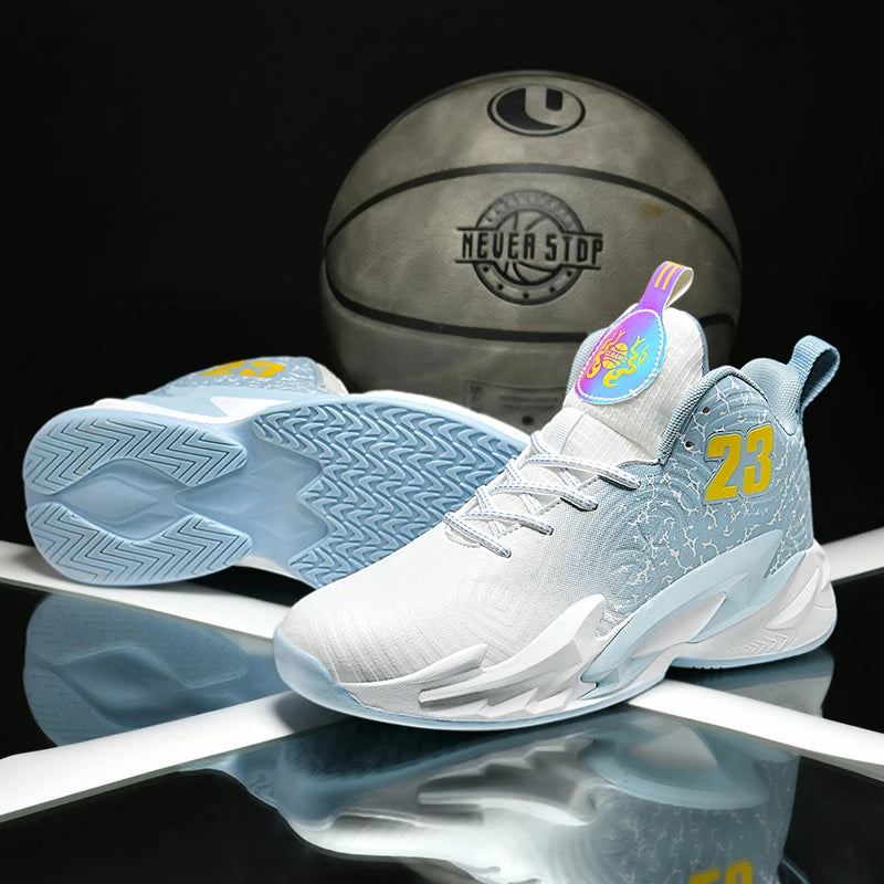 Men Basketball Shoes Breathable Non Slip Outdoor Unisex Sneakers