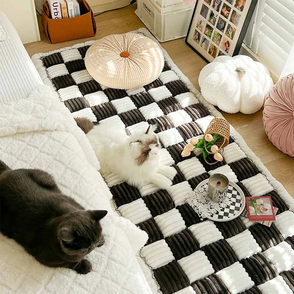 Dog Bed Mat, Cat Scratchable Blanket Anti-slip Washable Cushion