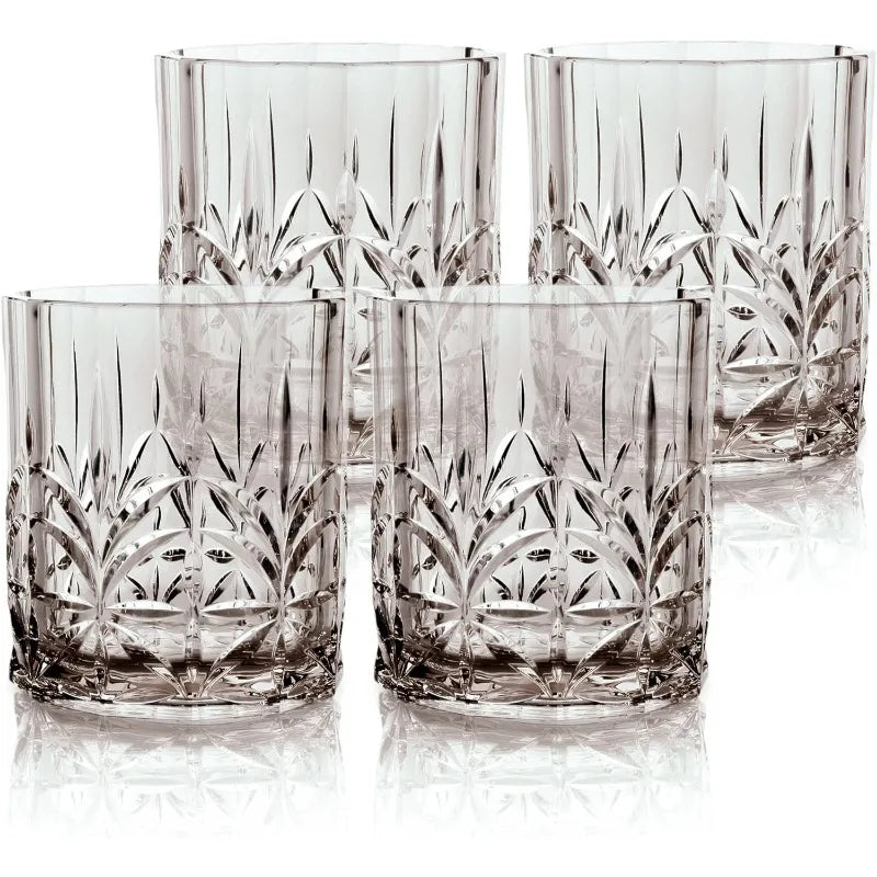 Shatterproof Tritan Plastic Short Tumbler, Set of 4