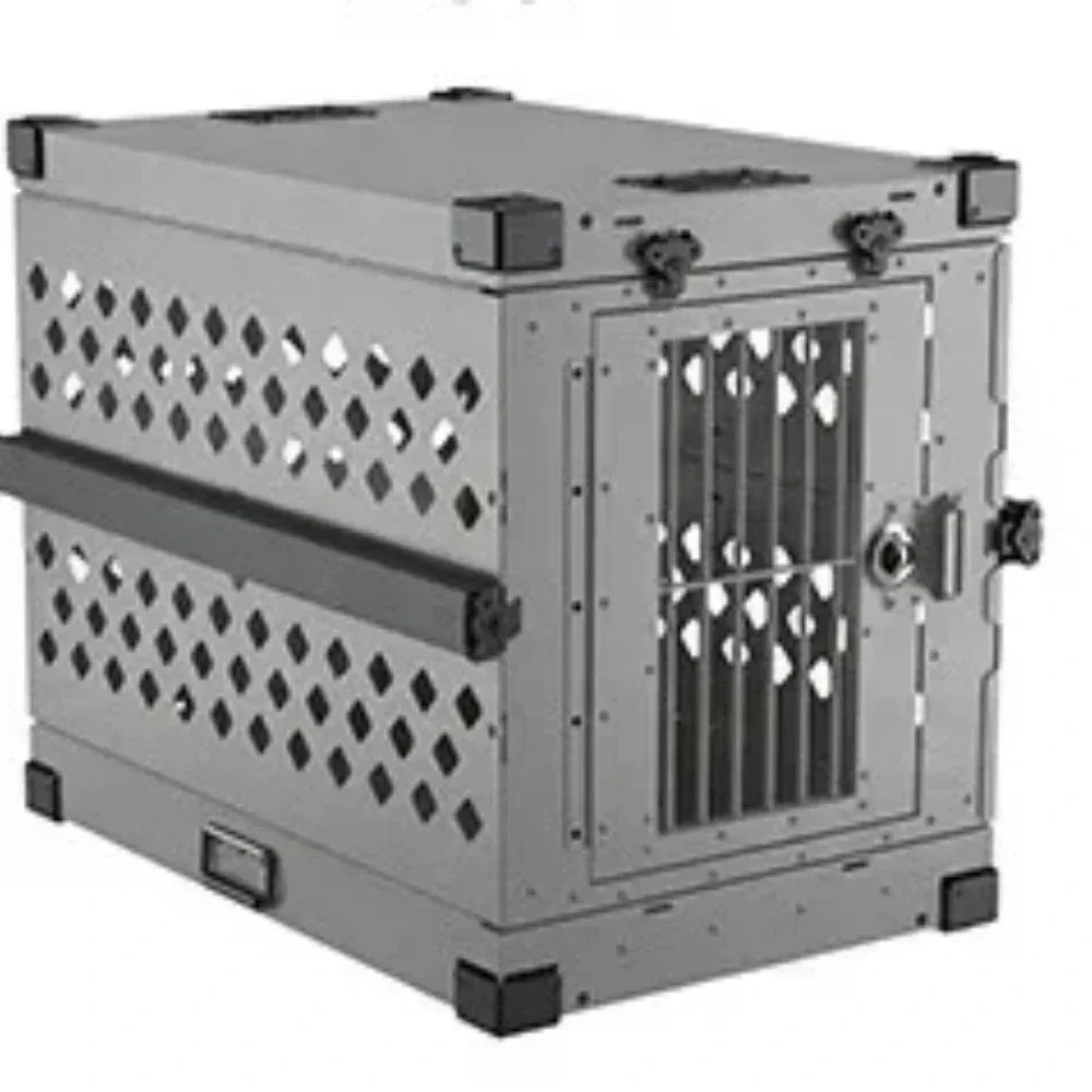 Heavy Duty Collapsible Aluminium Alloy Dog Crate Car Travel