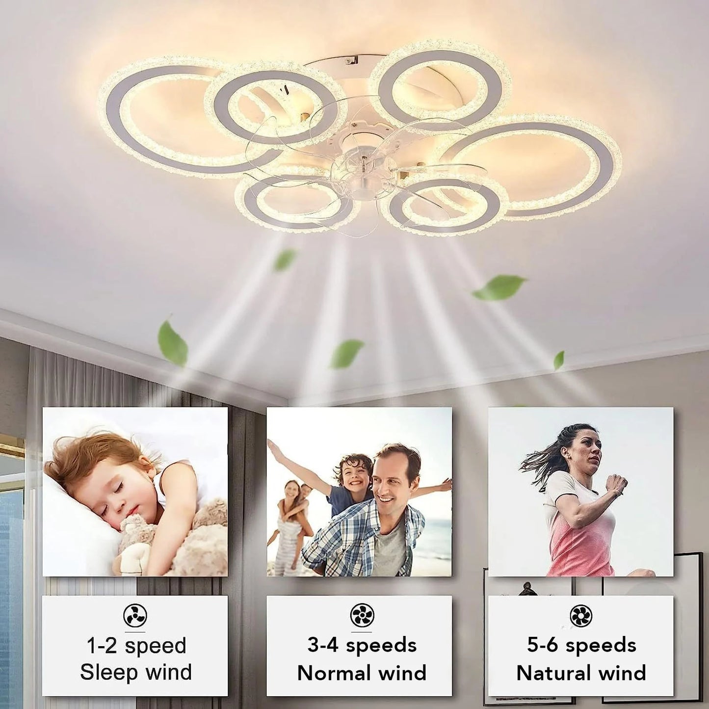 Ceiling Fan Light Flush Mount Without Bulbs AC Power Source