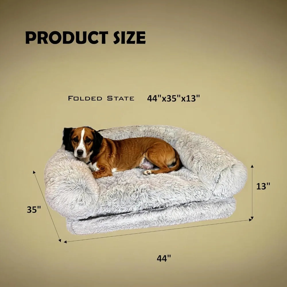 Foldable Human and Dog Bed, Orthopedic Memory Foam