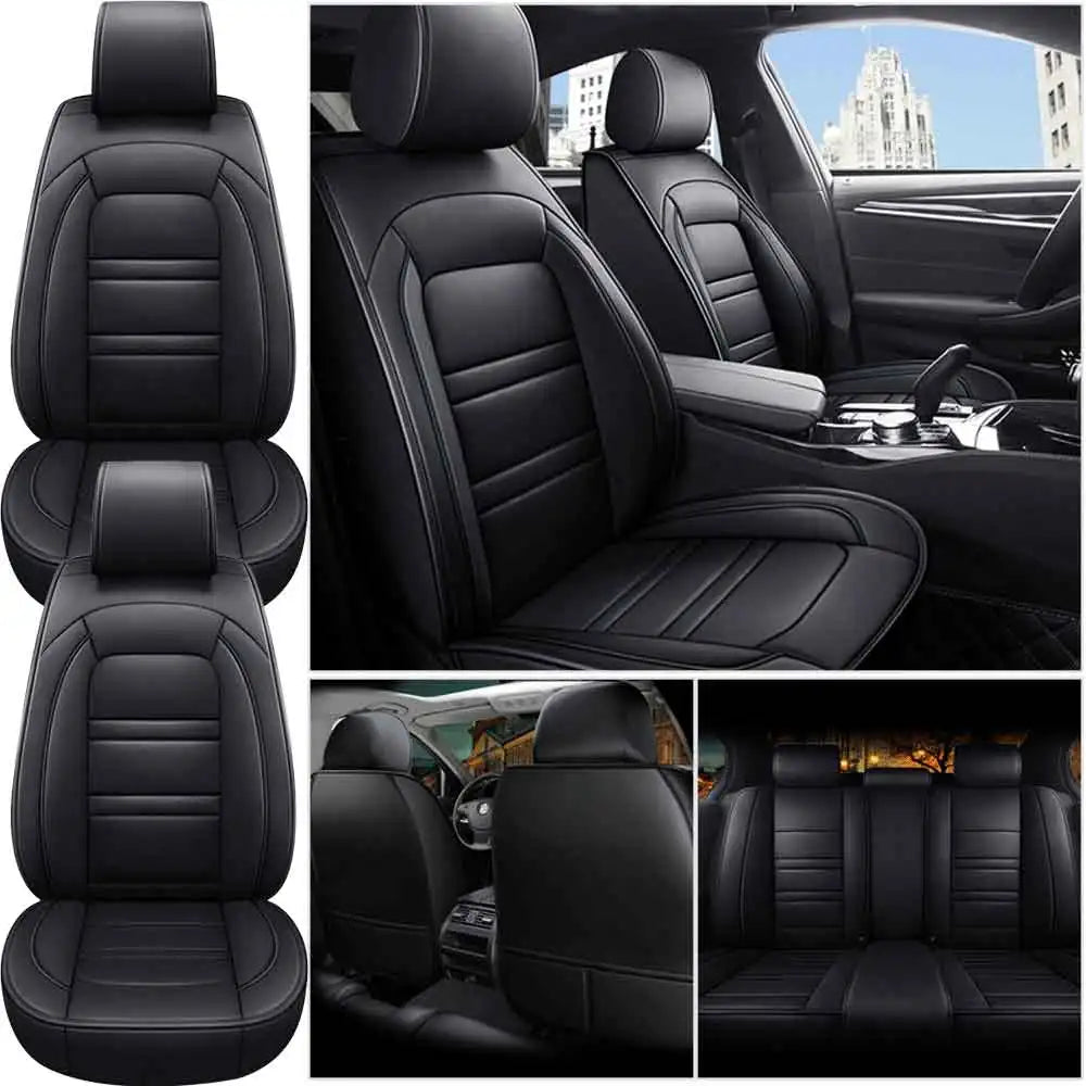 Universal 5-Seat PU Leather Car Seat Covers