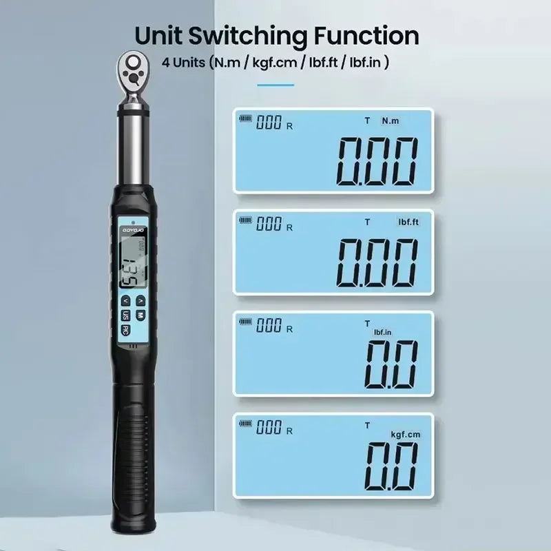 1/2" 3/8" Digital Torque Adjustable Wrench