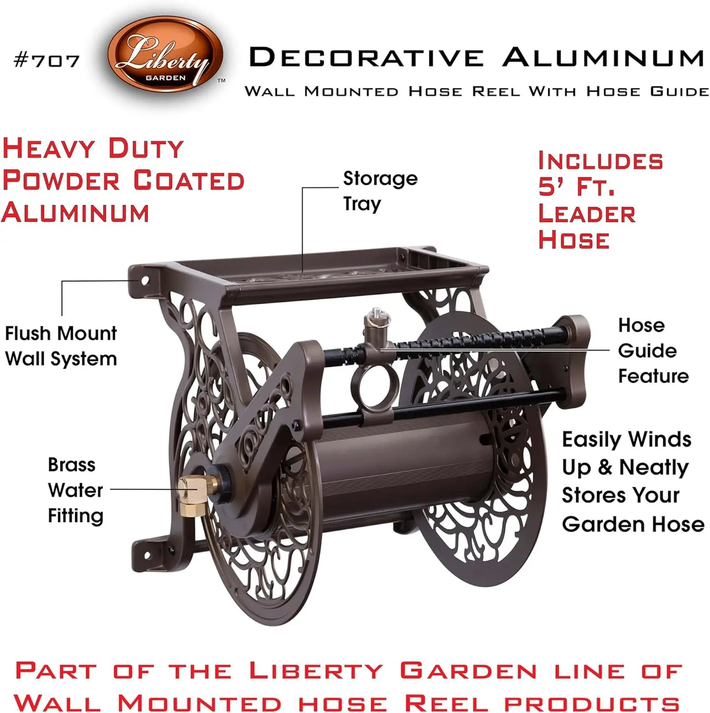 Garden Wall Mount Garden Hose Reel