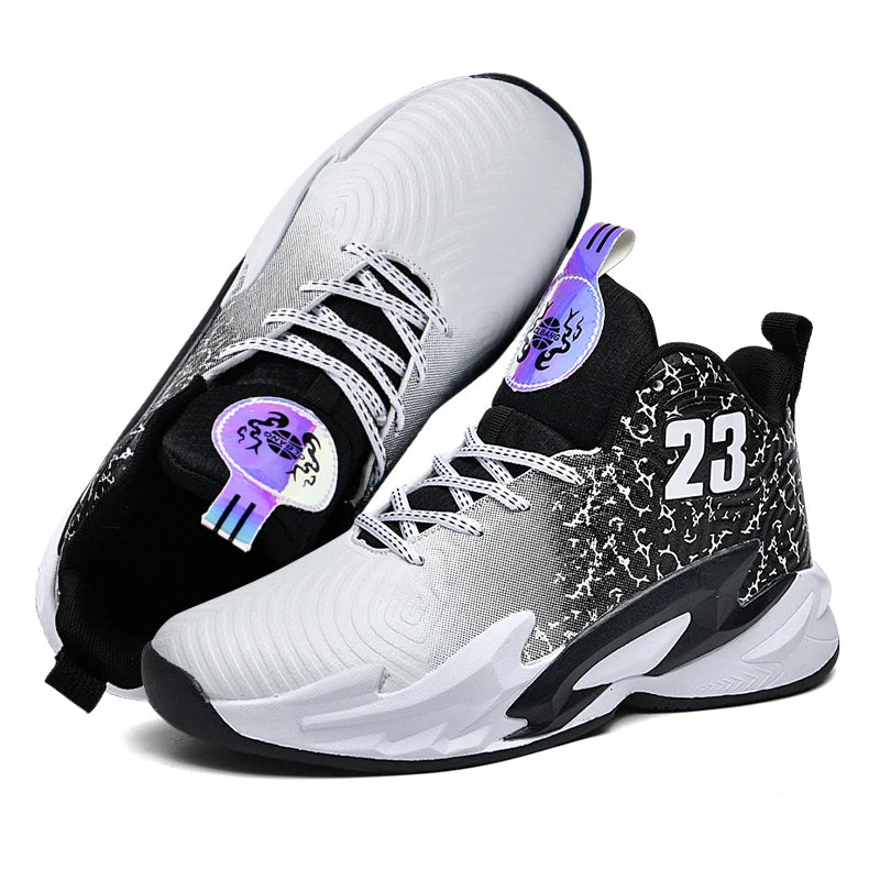 Men Basketball Shoes Breathable Non Slip Outdoor Unisex Sneakers