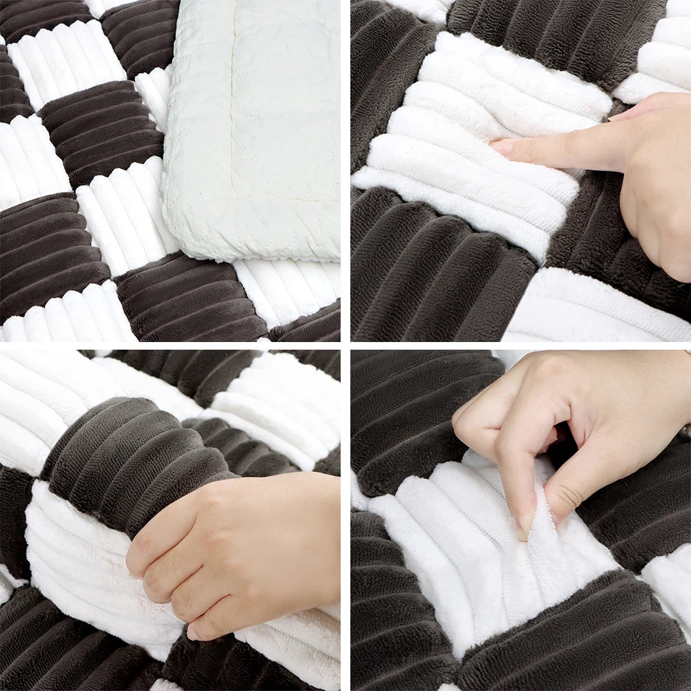 Dog Bed Mat, Cat Scratchable Blanket Anti-slip Washable Cushion