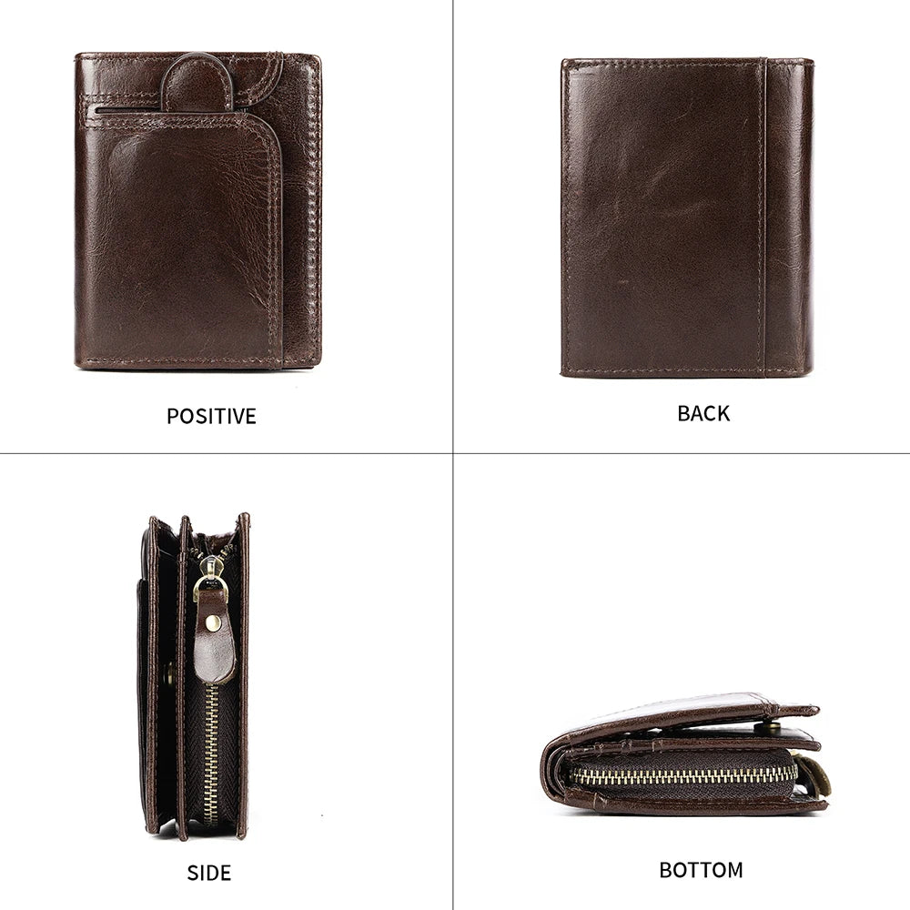 RFID Men Wallets Genuine Leather Wallets