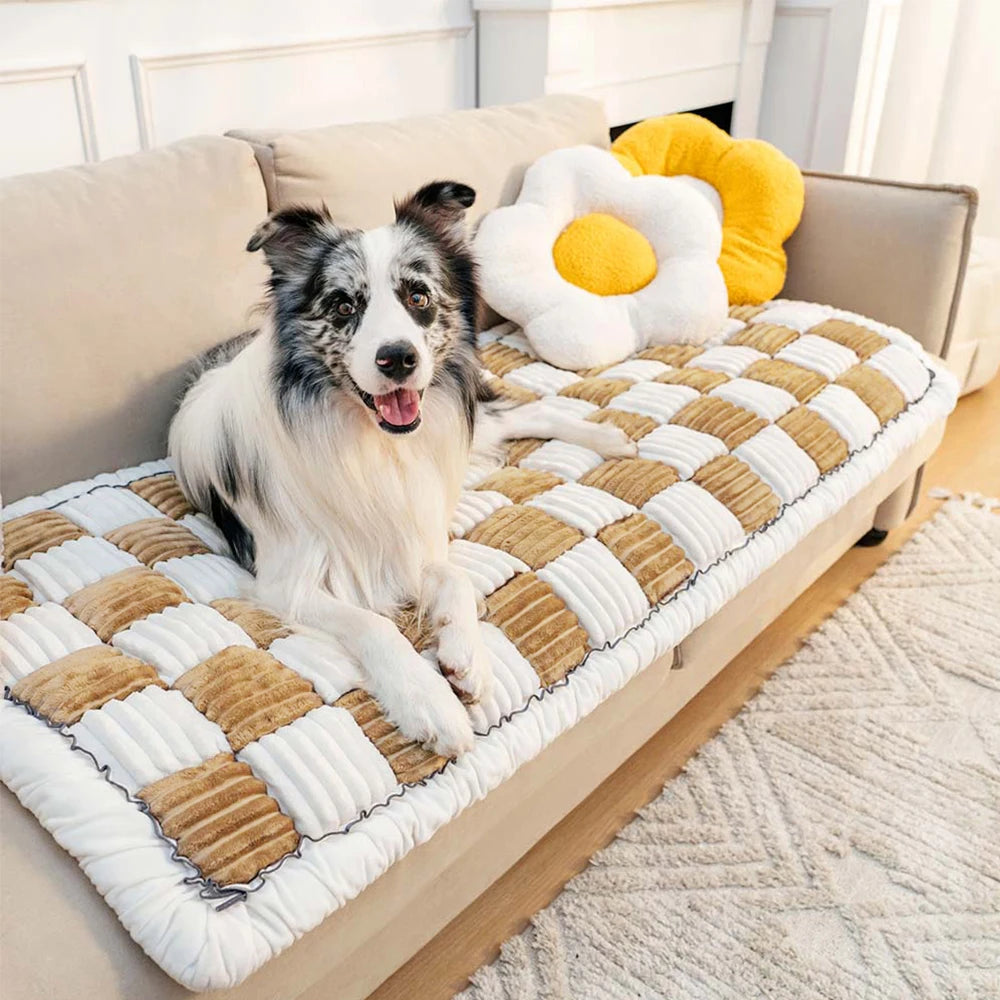 Dog Bed Mat, Cat Scratchable Blanket Anti-slip Washable Cushion