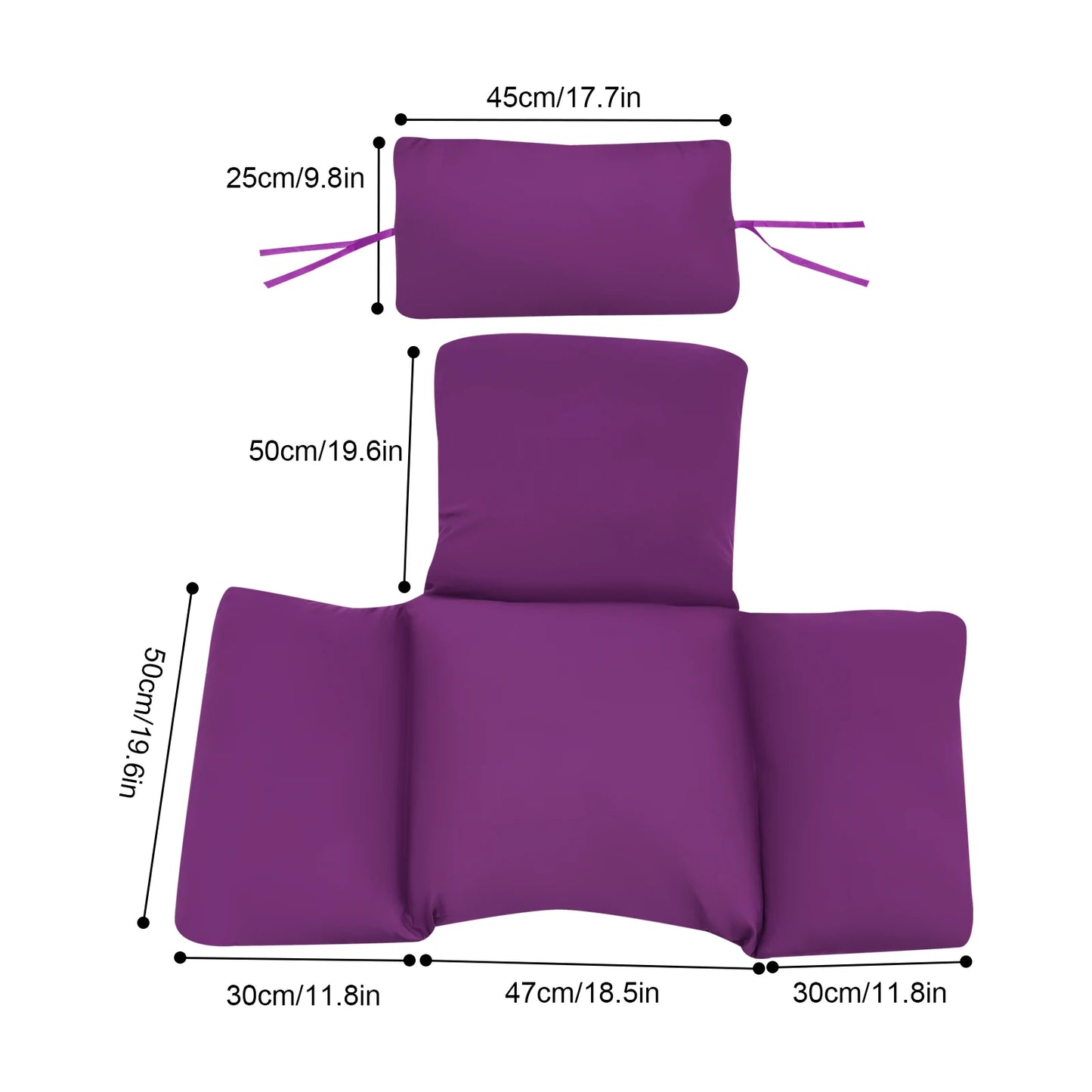 Hanging Basket Swing Cushion Foldable Chair for Indoor or Outdoor Use