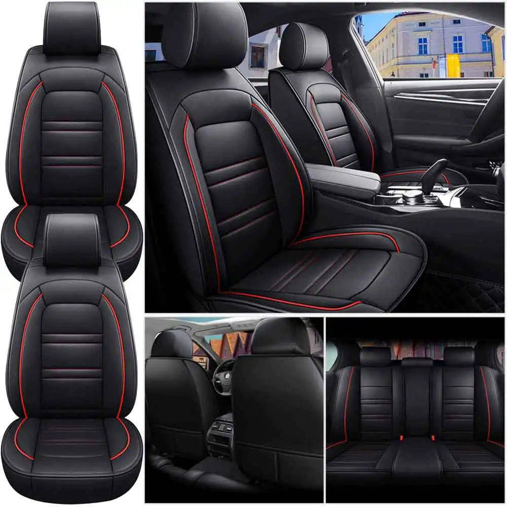 Universal 5-Seat PU Leather Car Seat Covers