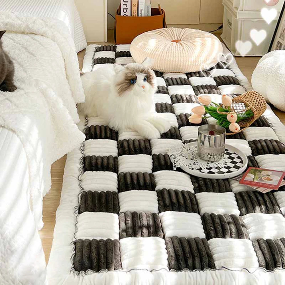 Dog Bed Mat, Cat Scratchable Blanket Anti-slip Washable Cushion