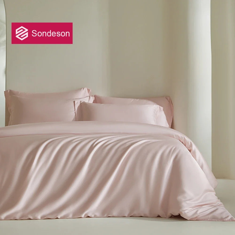 Pink Pure 100% Silk Bedding Set