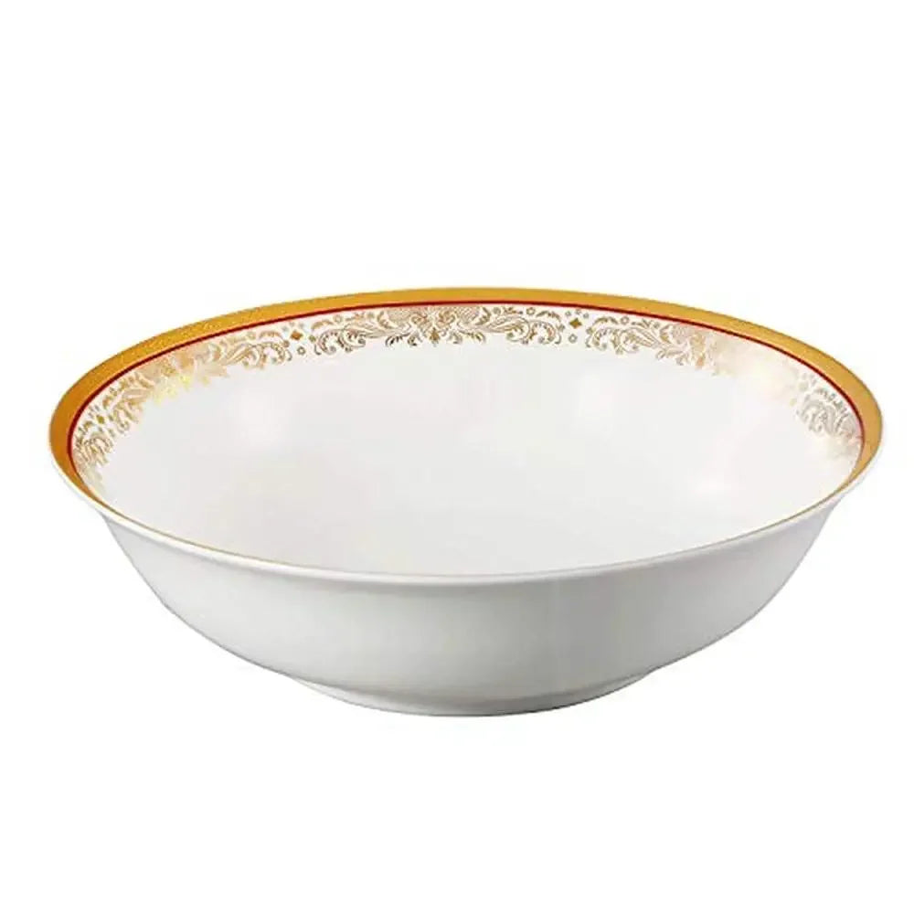Bone China 57-Piece Red and 24K Gold 8 Service