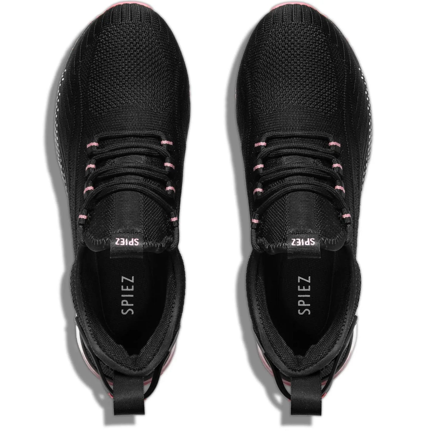 SPIEZ Safety Shoes for Women,Lightweight Non Slip Work Shoes,Air Cushion Safety Sneakers for Work and Daily Wear Black/Pink