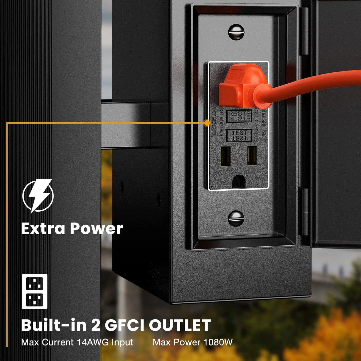 Outdoor Porch Lights with Outlet, Dusk to Dawn