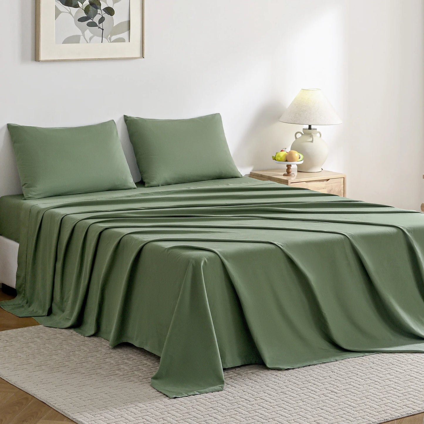 Cotton Bedsheet Easy-Fit 16 Inch Deep Pocket