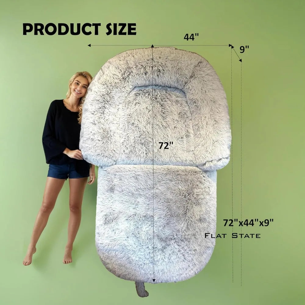 Foldable Human and Dog Bed, Orthopedic Memory Foam