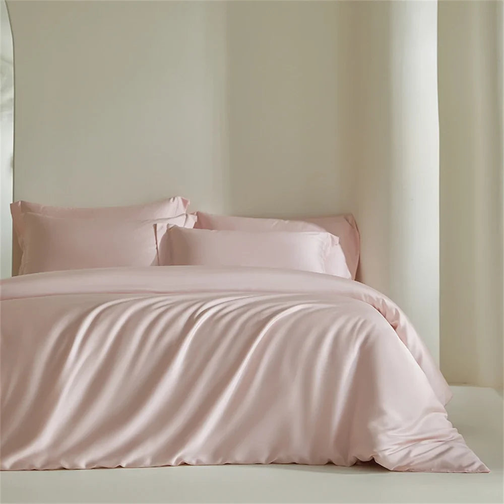 Pink Pure 100% Silk Bedding Set