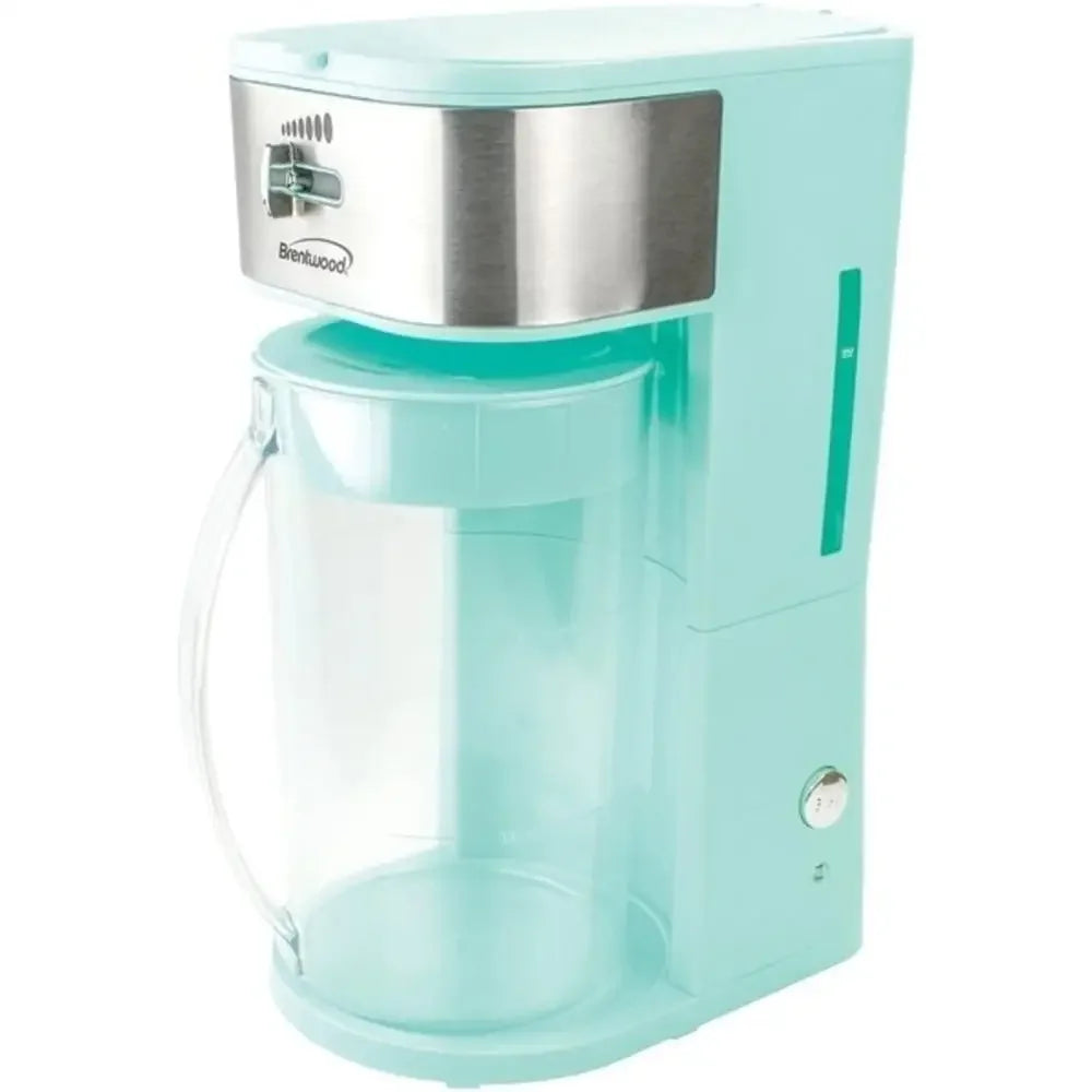 Iced Coffee Tea Maker 8 Servings Blue Filter Basket Auto Shutoff ETL Certified
