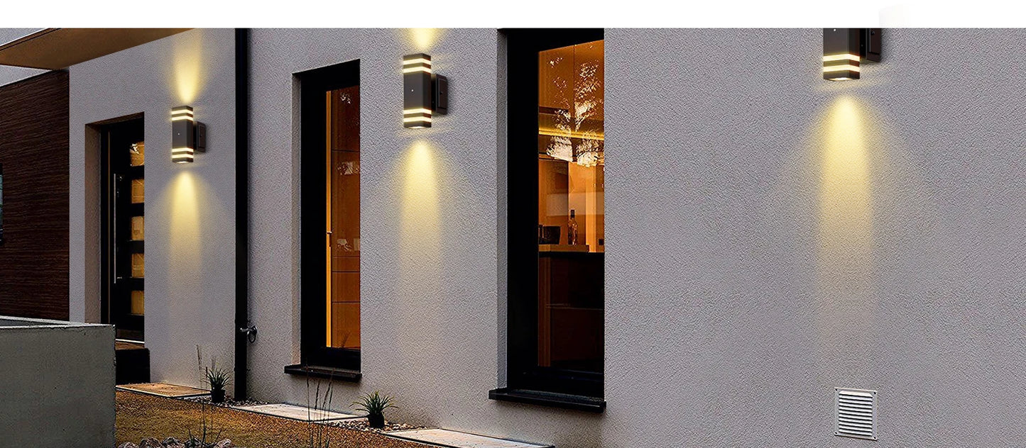Outdoor Porch Lights with Outlet, Dusk to Dawn