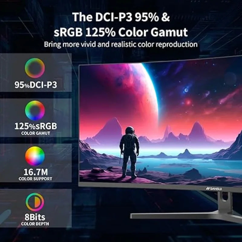 34-Inch Curved Gaming Monitor UWQHD 3440 x 1440 165Hz