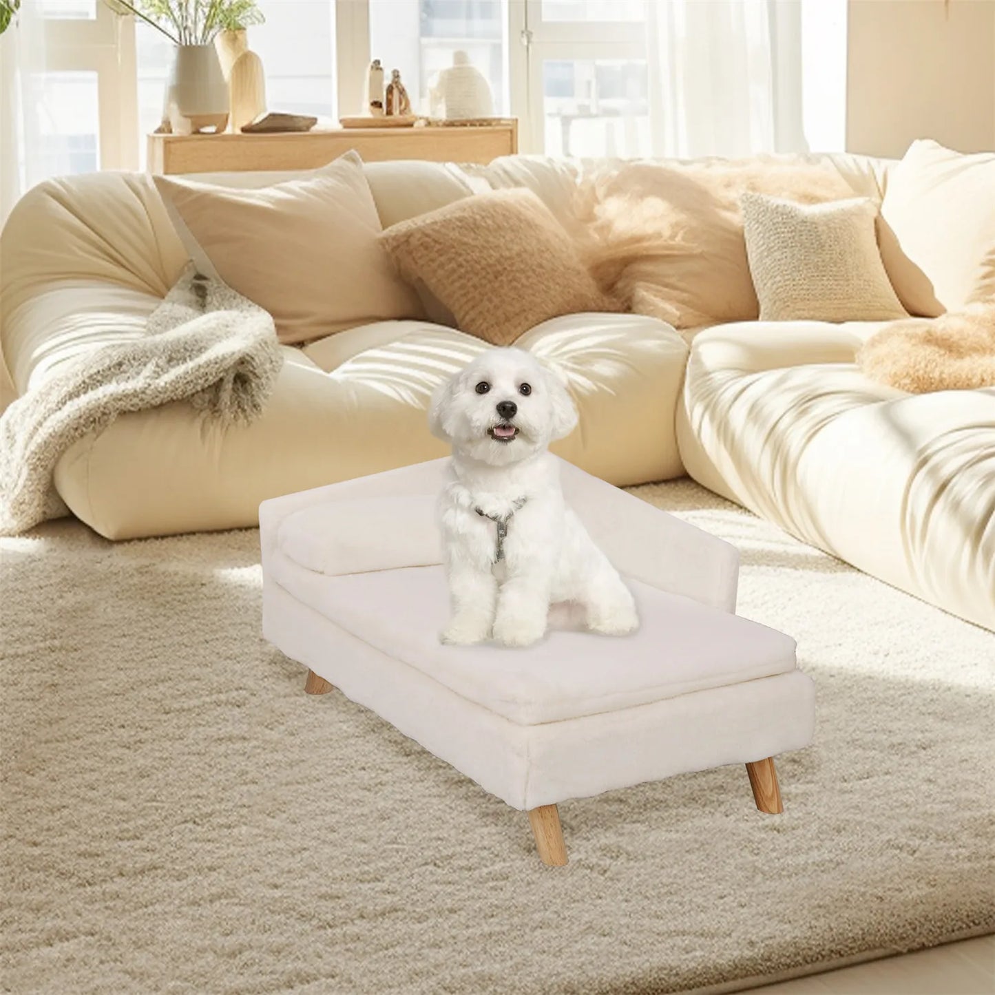 Elevated Pet Bed Cozy Pad Waterproof for Small Dog and Kitten