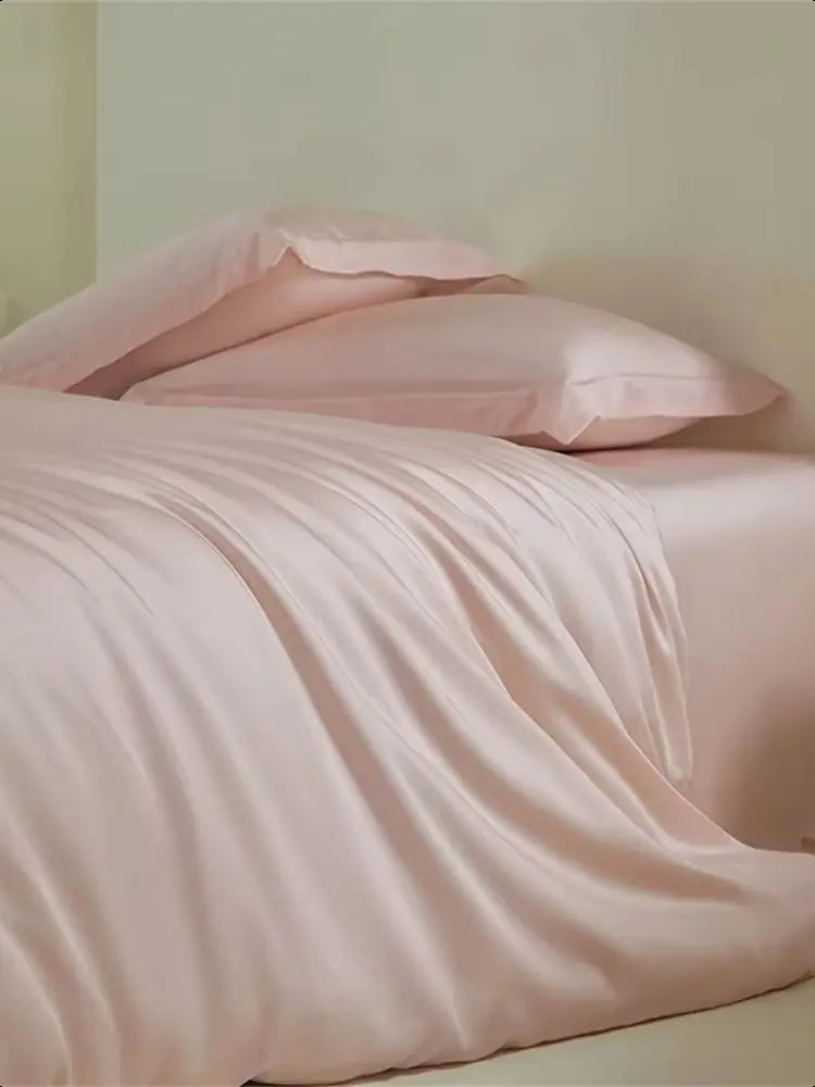 Pink Pure 100% Silk Bedding Set