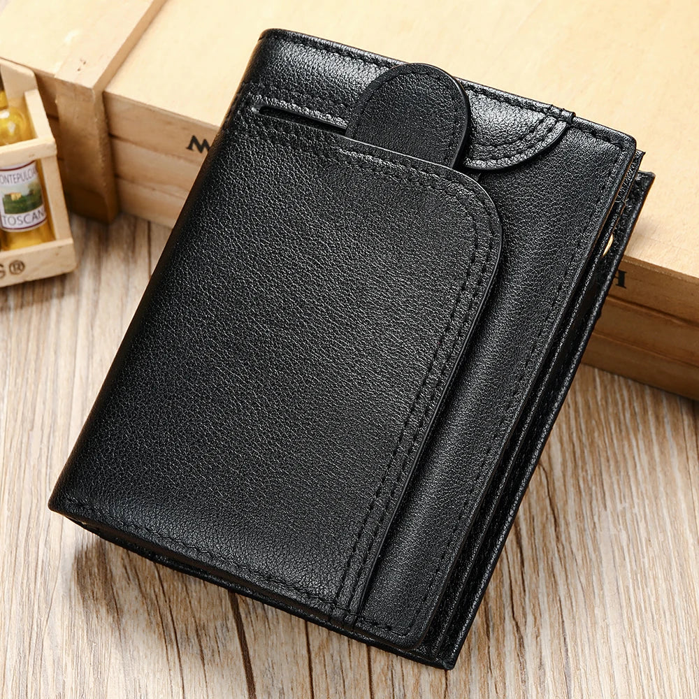RFID Men Wallets Genuine Leather Wallets