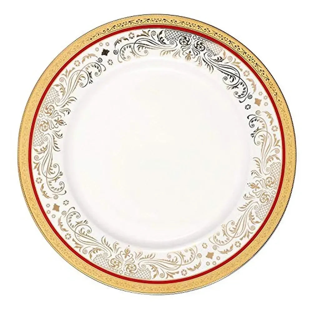 Bone China 57-Piece Red and 24K Gold 8 Service